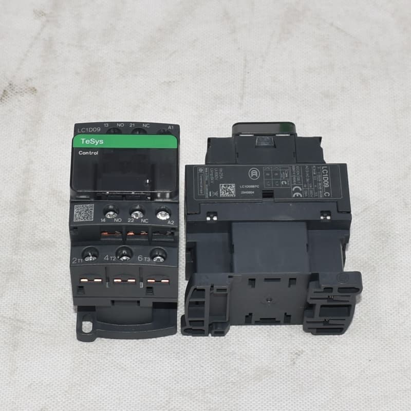 Schneider Electric compatible LC1D09B7C 3 pole industrial contactor with 24V AC coil