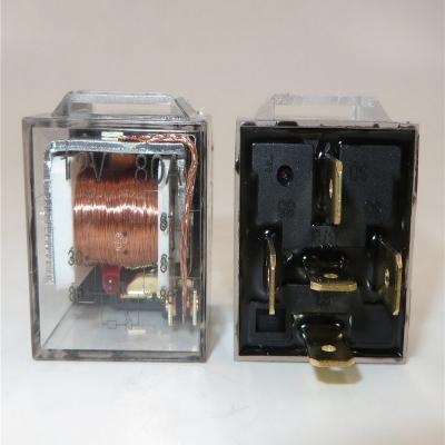รีเลย์ยานยนต์ทั่วไป 12V 24A 80A 5 ขาพร้อมหลอดไฟ
