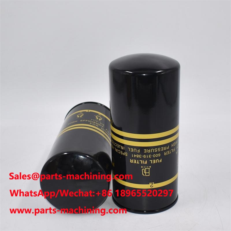 ไส้กรองน้ำมันเชื้อเพลิง 600-319-3841 6003193841 Komatsu Cross Reference